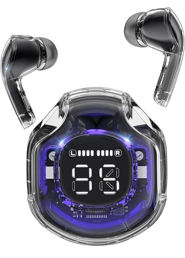 Ultrapod Pro Bluetooth Earbuds | TWS True Wireless | HD Display | Bluetooth | Long Battery Life | Noise Reduction | IPX7 Waterproof | Wireless for Music & Calls