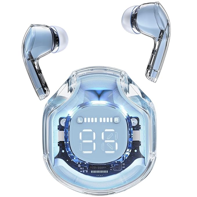Ultrapod Pro Bluetooth Earbuds | TWS True Wireless | HD Display | Bluetooth | Long Battery Life | Noise Reduction | IPX7 Waterproof | Wireless for Music & Calls