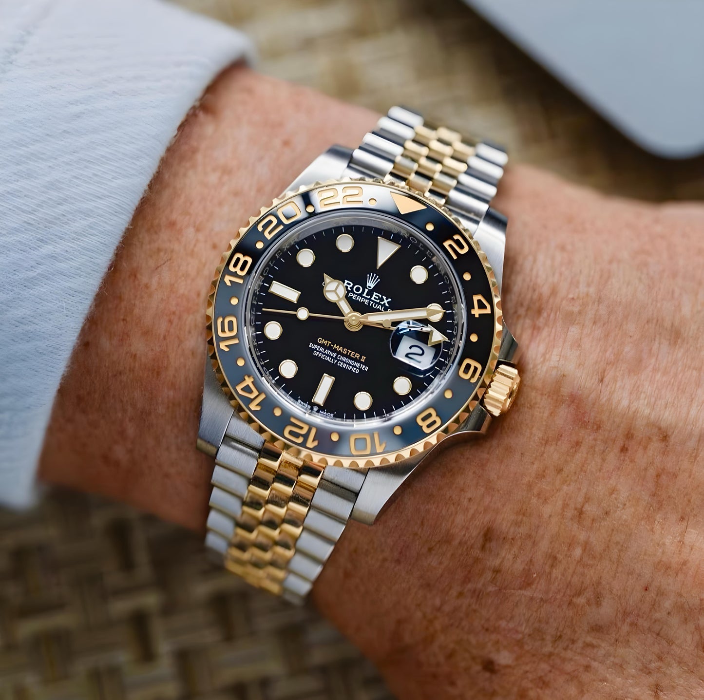 Rolex GMT-Master II – Two-Tone Black & Gold Edition