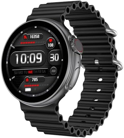 Fire-Boltt Cyclone Pro Smartwatch with Bluetooth Calling, 1.96” Display, Heart Rate, SpO2 & 123+ Sports Modes – Unisex