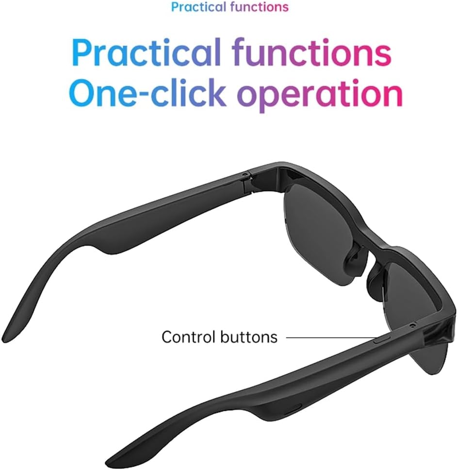 XG89 Smart Glasses AI Translator Hands-Free Music & Calls Bluetooth Sunglasses UV Protection Outdoor Sports Headphones