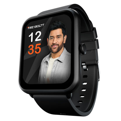 Fire-Boltt Ring Plus Bluetooth Calling Smartwatch with 1.83" Display, SpO2, Heart Rate, Sports Modes – Unisex (Black)