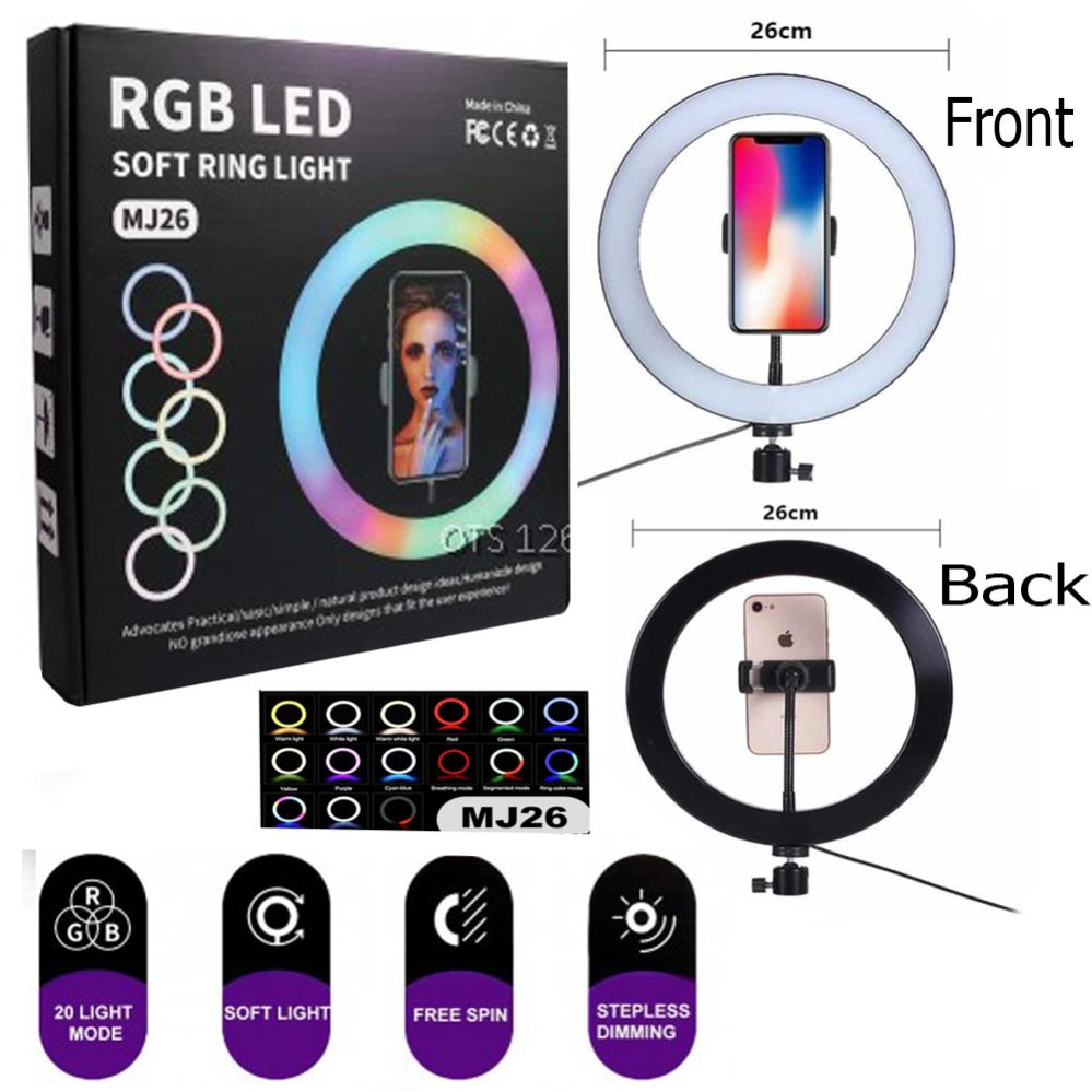 MJ26 - RGB Desktop Soft LED Ring Light