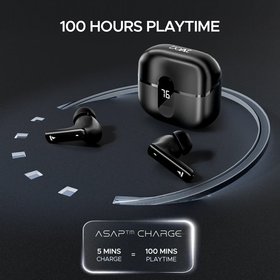 Boat Airdopes 121 Pro | TWS Earbuds with LED Battery Display & ENx™