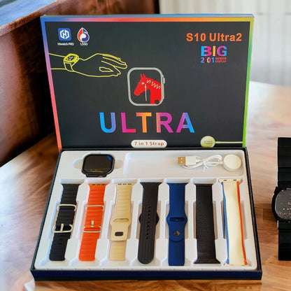 S10 Ultra 7-in-1 Smartwatch – Bluetooth Calling, OLED Display, Fitness & Sleep Tracker
