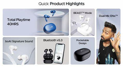 Boat AP 71 – Wireless Bluetooth Earphones