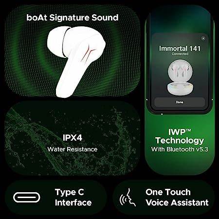 Boat Immortal 141 – Wireless Gaming Earbuds
