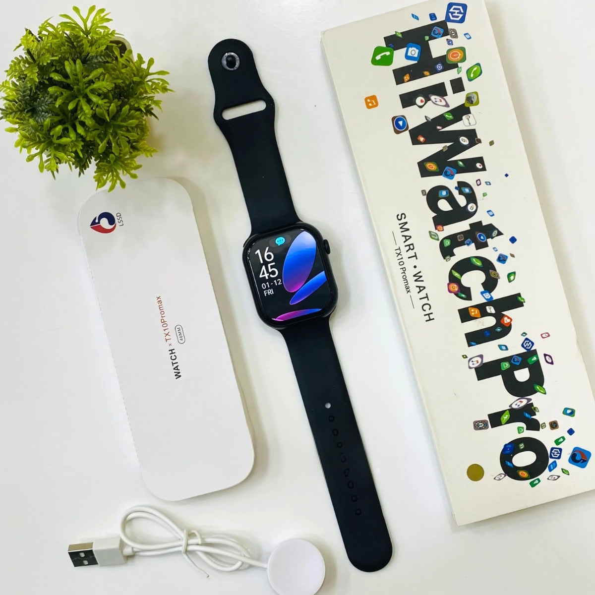 HiWatch Pro TX10 Promax – OLED/AMOLED Smartwatch with IP68, Fitness Tracking & Premium Design