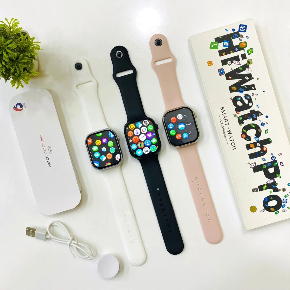 HiWatch Pro TX10 Promax – OLED/AMOLED Smartwatch with IP68, Fitness Tracking & Premium Design