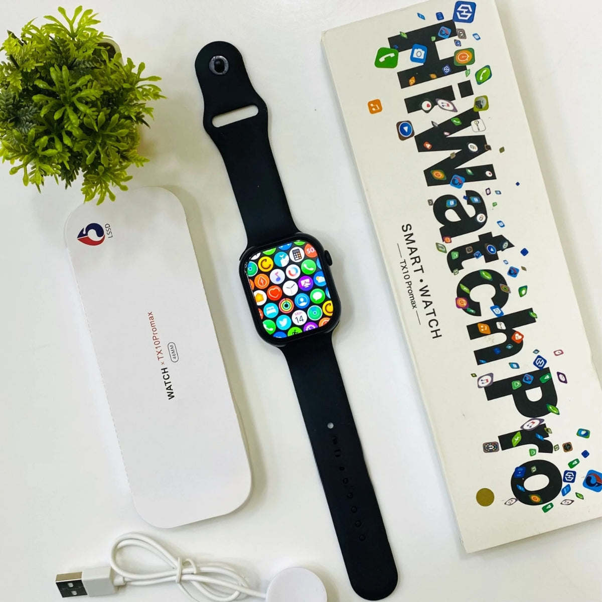 HiWatch Pro TX10 Promax – OLED/AMOLED Smartwatch with IP68, Fitness Tracking & Premium Design