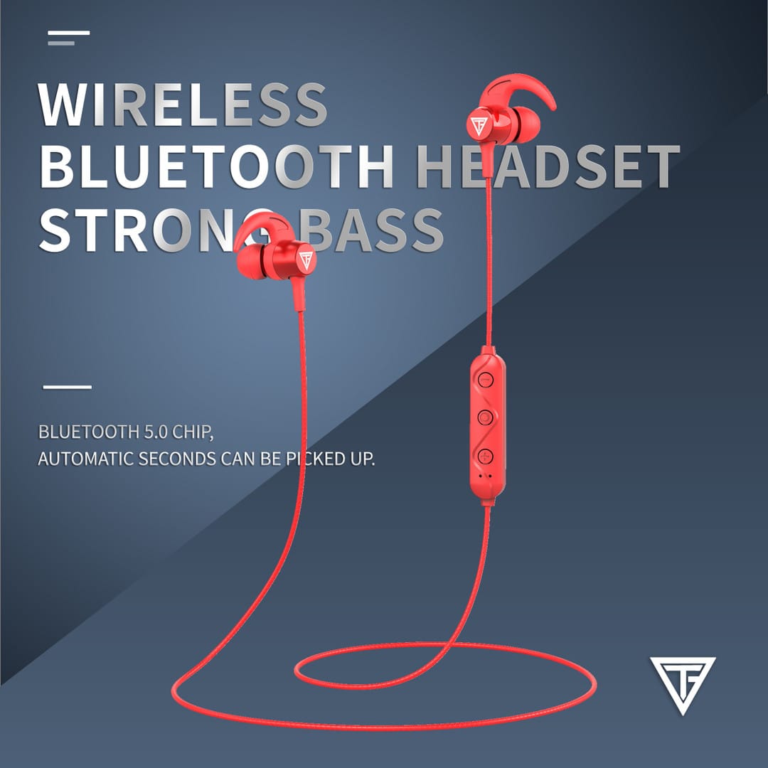 Techfire: Wireless Bluetooth Headset with Strong Bass