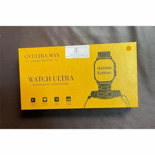C9 Ultra Max Smartwatch – Square Analog Display, Silicone Strap, Made in India