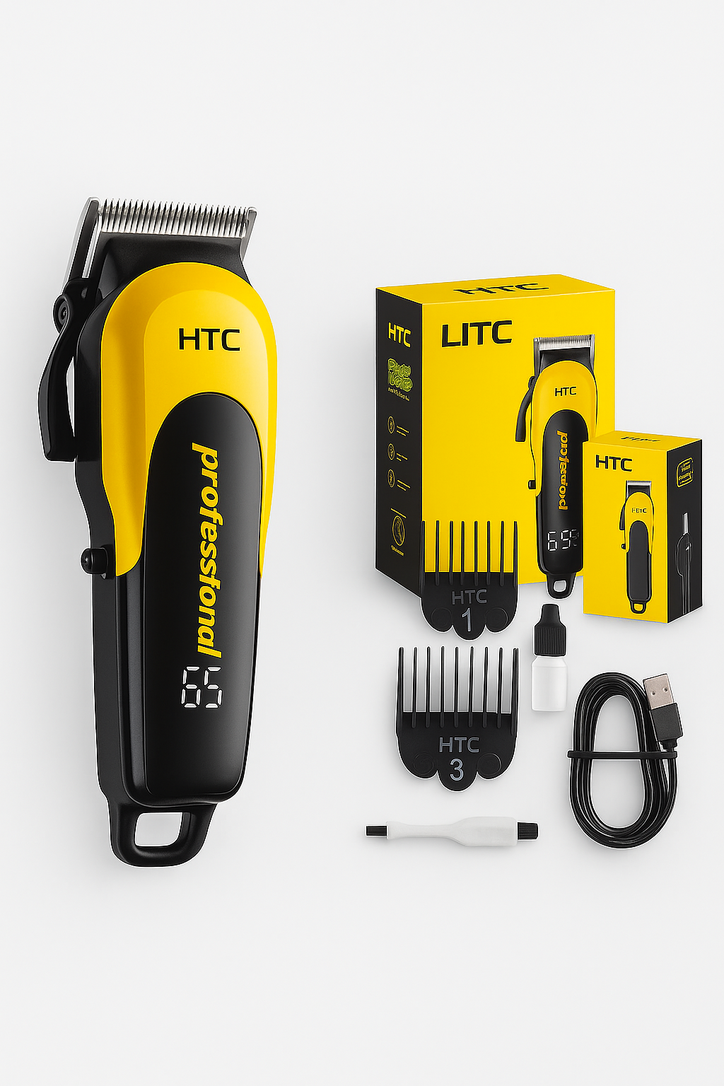 HTC LCD Professional Hair Clipper